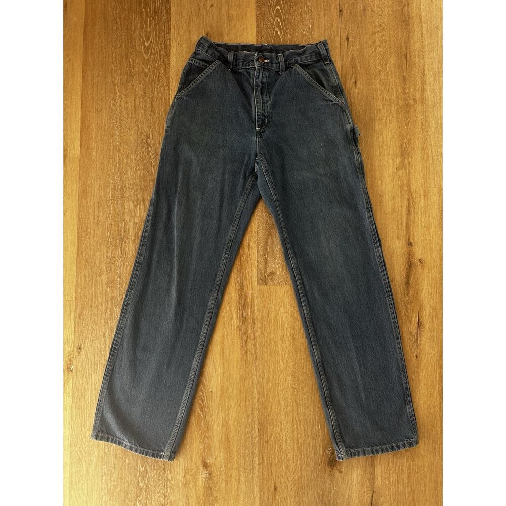 Vintage Carhartt B13 29x32 USA Carpenter Dungaree Jeans Y2K‎ Workwear Fade